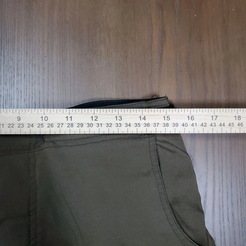 PrAna Pants Men Small Breathe Belted‎ Brown Lightweight Zippered Cargo Pockets